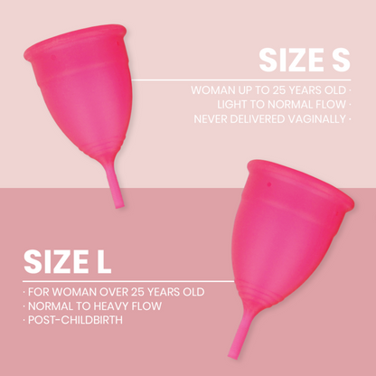 INTIMICHIC - MENSTRUAL CUP MEDIZINISCHES SILIKON - GRÖSSE S - Sexotim