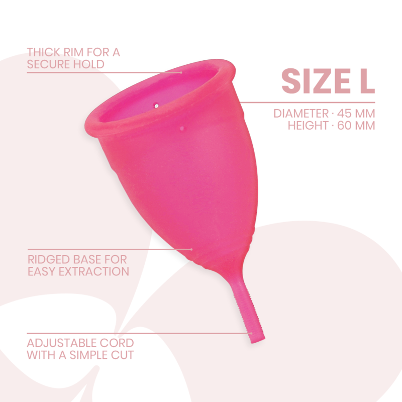 INTIMICHIC - MENSTRUAL CUP MEDIZINISCHES SILIKON - GRÖSSE S - Sexotim