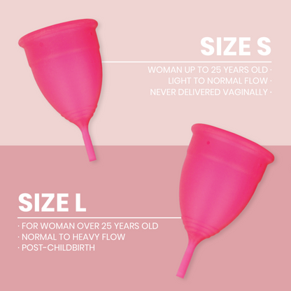 INTIMICHIC - MENSTRUAL CUP MEDIZINISCHES SILIKON - GRÖSSE S / L - Sexotim