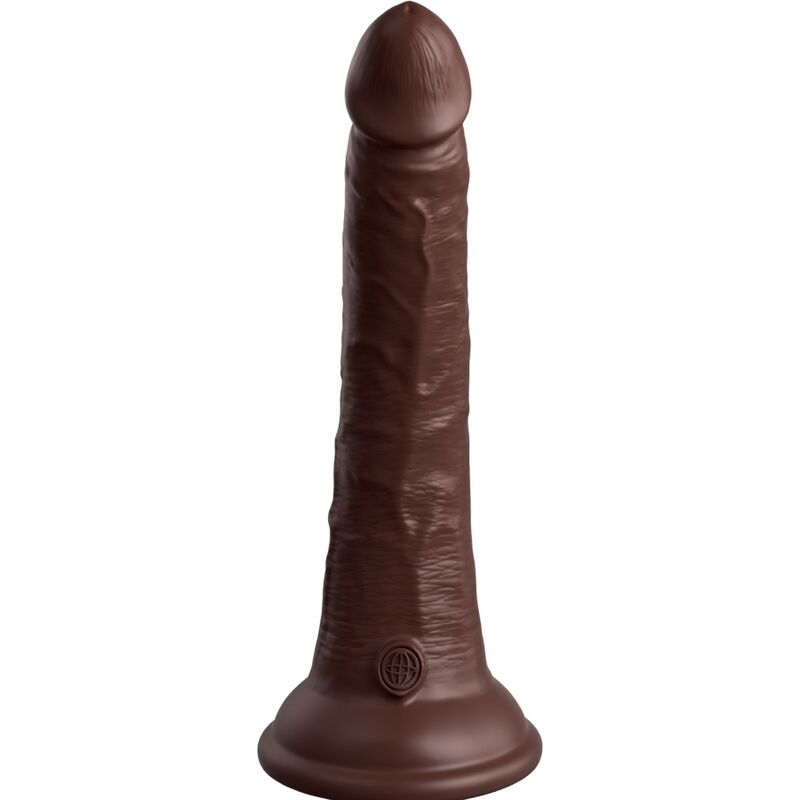 KING COCK - ELITE REALISTISCHER SILIKONDILDO 17.8 CM BRAUN - Sexotim