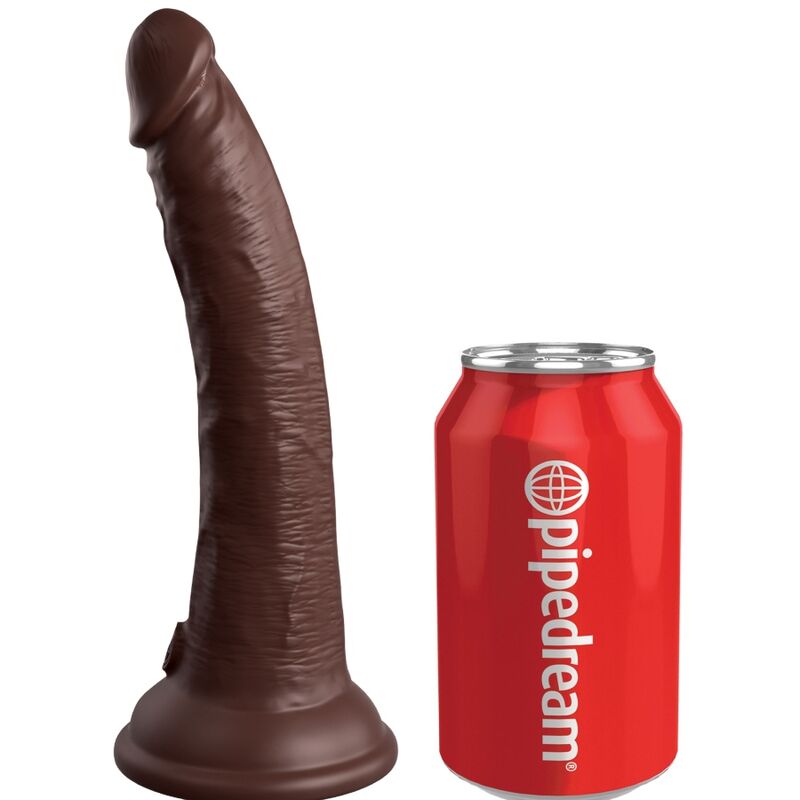 KING COCK - ELITE REALISTISCHER SILIKONDILDO 17.8 CM BRAUN - Sexotim