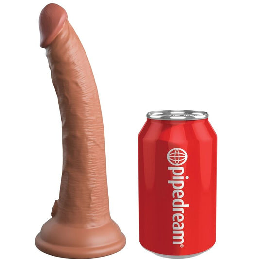 KING COCK - ELITE REALISTISCHER SILIKONDILDO 17.8 CM KARAMELL - Sexotim