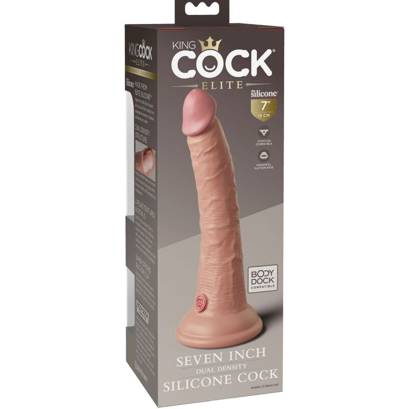 KING COCK - ELITE REALISTISCHER SILIKONDILDO 17.8 CM - Sexotim