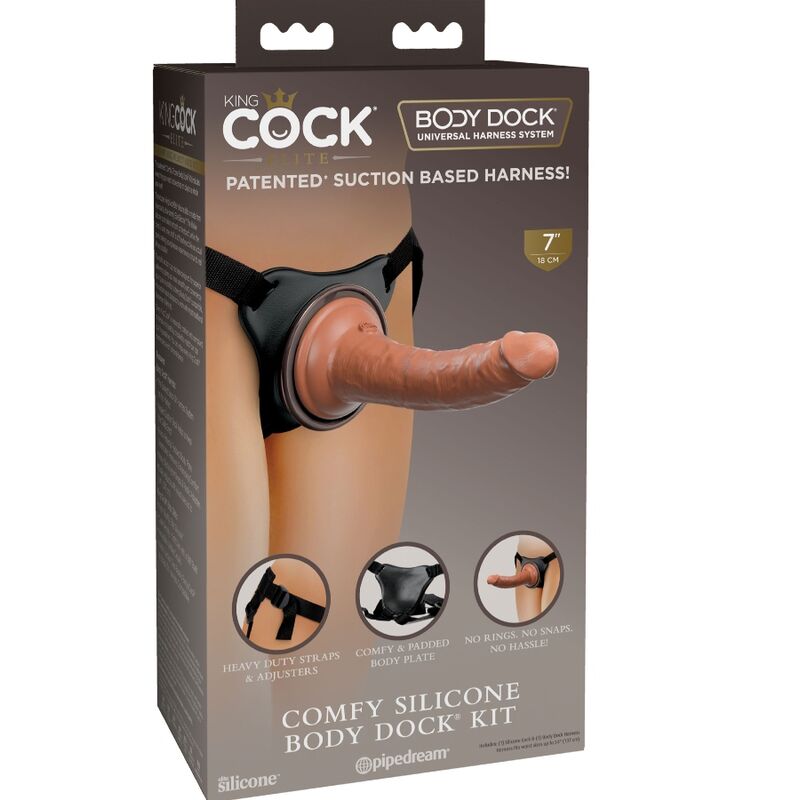 KING COCK - ELITE BEQUEMER VERSTELLBARER GURT MIT DILDO 17.8 CM - Sexotim