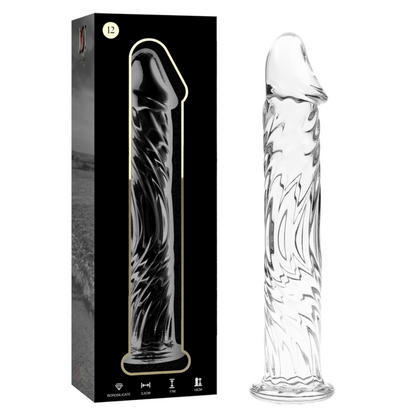 DILDO BOROSILIKATGLAS KLAR  -NEBULA SERIES BY IBIZA - MODELL 12 - 17 CM -O- 3.5 CM - Sexotim