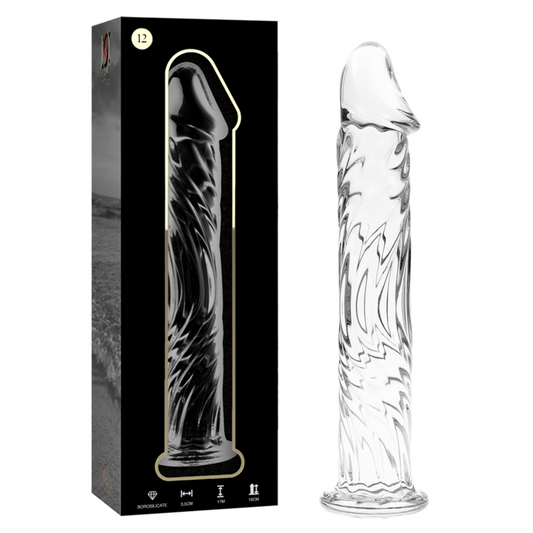 DILDO BOROSILIKATGLAS KLAR  -NEBULA SERIES BY IBIZA - MODELL 12 - 17 CM -O- 3.5 CM - Sexotim