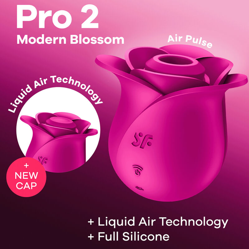 SATISFYER - AIR PULSE PRO 2 MODERNER BLOSSOM VIBRATOR - Sexotim