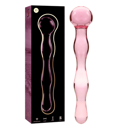 DILDO BOROSILIKATGLAS KLAR -NEBULA SERIES BY IBIZA - MODELL 13 - 18 CM -O- 3.5 CM - Sexotim