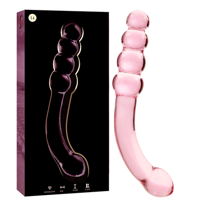 DILDO BOROSILIKATGLAS KLAR -NEBULA SERIES BY IBIZA - MODELL 14 - 18.5 CM -O- 3 CM - Sexotim