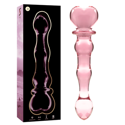 DILDO BOROSILIKATGLAS KLAR -NEBULA SERIES BY IBIZA - MODELL 21 - 20.5 CM -O- 3.5 CM - Sexotim