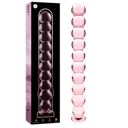 DILDO BOROSILIKATGLAS KLAR - NEBULA SERIES BY IBIZA - MODELL 22 - 21.5 CM -O- 2.5 CM - Sexotim