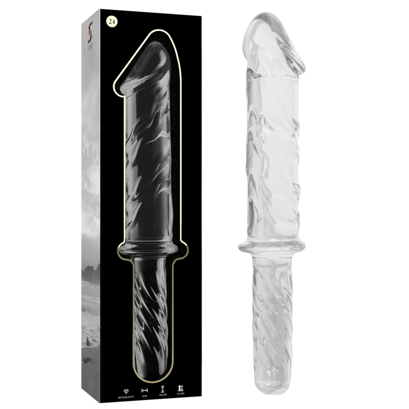DILDO BOROSILIKATGLAS - NEBULA SERIES BY IBIZA - MODELL 24 - 28.5 CM -O- 5 CM - Sexotim