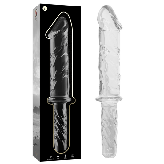 DILDO BOROSILIKATGLAS - NEBULA SERIES BY IBIZA - MODELL 24 - 28.5 CM -O- 5 CM - Sexotim