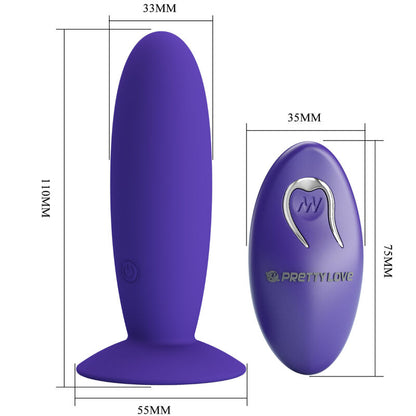 PRETTY LOVE - JUGENDPLUG ANALVIBRATOR MIT FERNBEDIENUNG VIOLETT - Sexotim