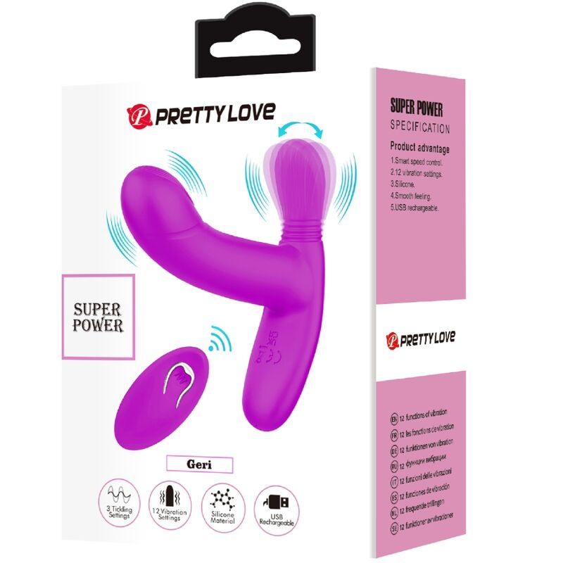 PRETTY LOVE - GERI KLITORIS MASSAGER ROSA FERNBEDIENUNG - Sexotim