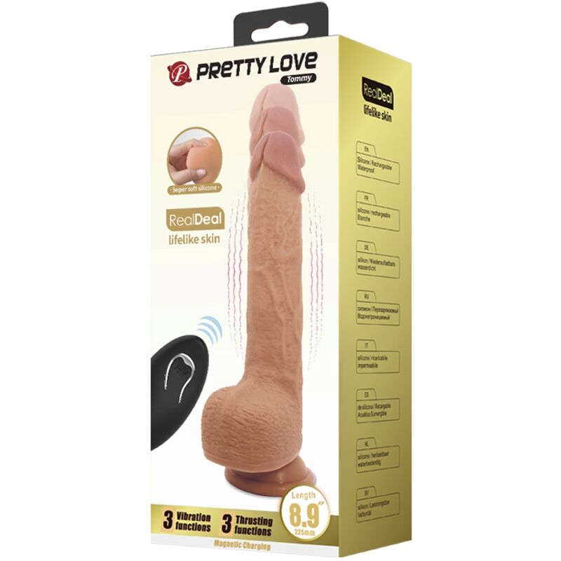 PRETTY LOVE - TOMMY REALISTISCHER DILDO-VIBRATOR 22.5 CM - Sexotim