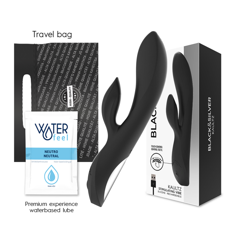 BLACK&SILVER - KAULTZ TOUCH CONTROL VIBRATOR