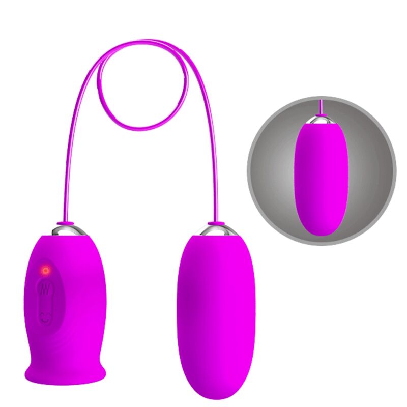 PRETTY LOVE - DAISY DUAL EGG WIEDERAUFLADBARER VIBRATOR LILA - Sexotim