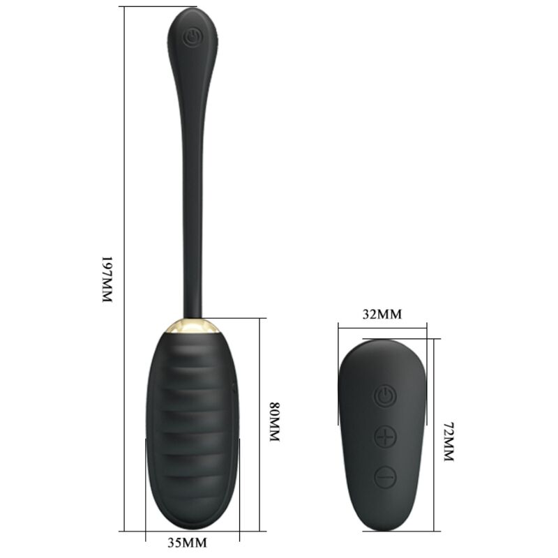 PRETTY LOVE - DOREEN LUXURY WIEDERAUFLADBARES VIBRATIONS-EI SCHWARZ - Sexotim