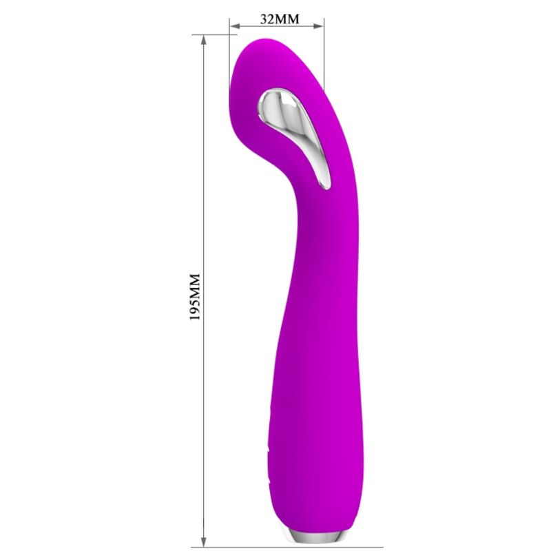 PRETTY LOVE - HECTOR WIEDERAUFLADBARER ELEKTROSCHOCK-VIBRATOR WASSERDICHT LILA - Sexotim