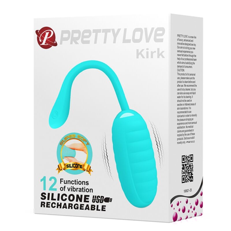 PRETTY LOVE - KIRK HELLGRÜNES WIEDERAUFLADBARES VIBRIERENDES EI - Sexotim