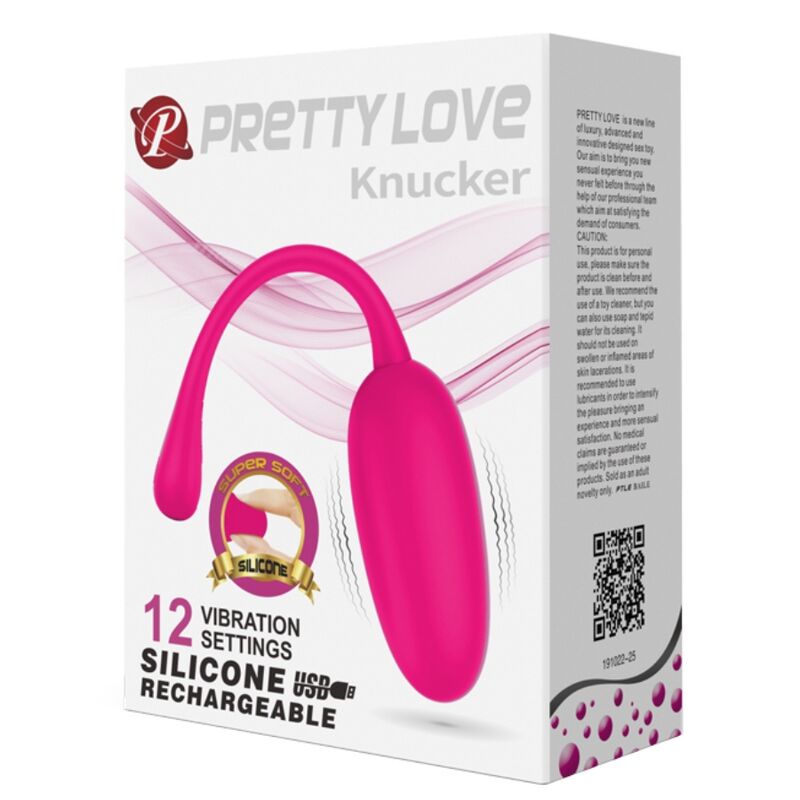 PRETTY LOVE - KNUCKER PINK WIEDERAUFLADBARES VIBRATIONS-EI - Sexotim