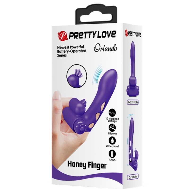 PRETTY LOVE - ORLANDO PURPLE VIBRATOR FINGERHÜLLE - Sexotim