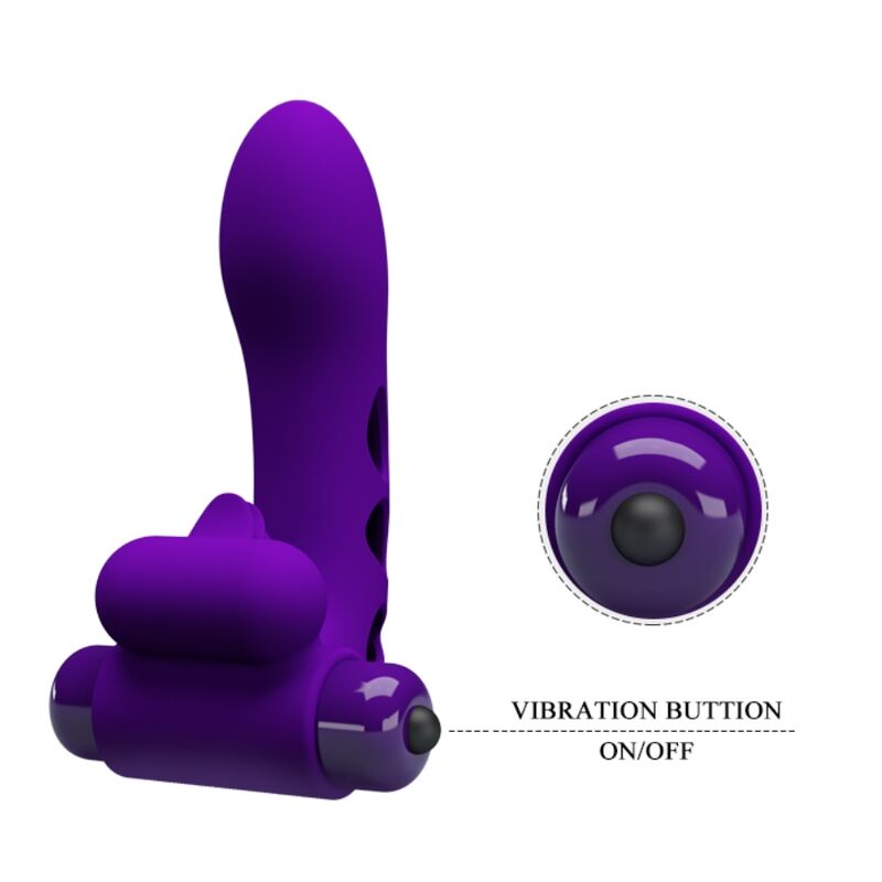 PRETTY LOVE - ORLANDO PURPLE VIBRATOR FINGERHÜLLE - Sexotim