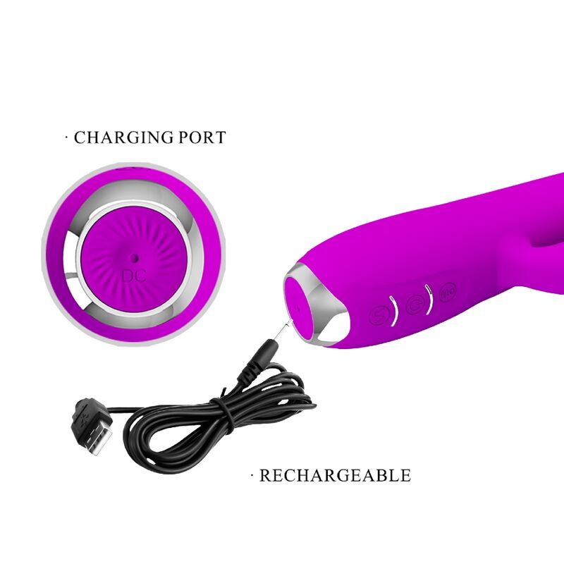 PRETTY LOVE - REGINA WIEDERAUFLADBARER VIBRATOR-SAUGER LILA - Sexotim