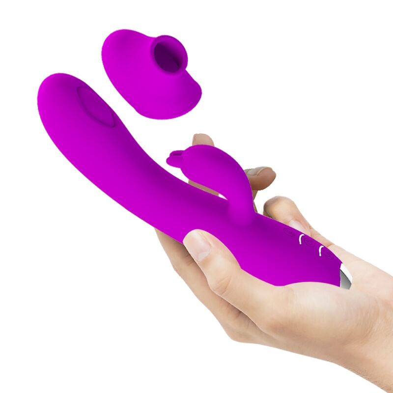 PRETTY LOVE - REGINA WIEDERAUFLADBARER VIBRATOR-SAUGER LILA - Sexotim