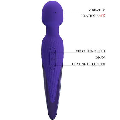 PRETTY LOVE - ANTONY YOUTH WAND VIBRATOR VIOLET WÄRMEEFFEKT - Sexotim