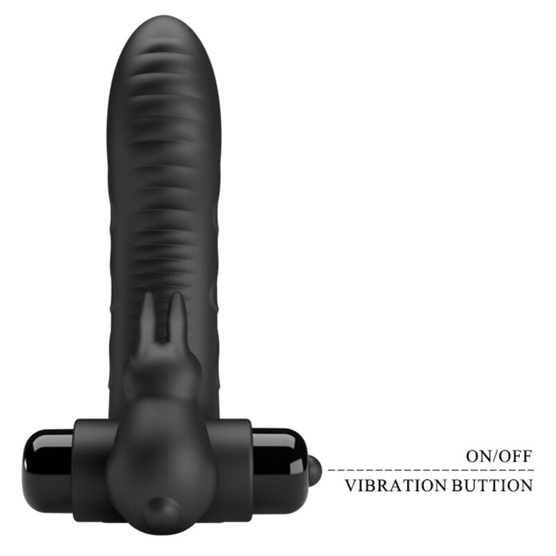 PRETTY LOVE - VANCE BLACK RABBIT VIBRATOR FINGERABDECKUNG - Sexotim