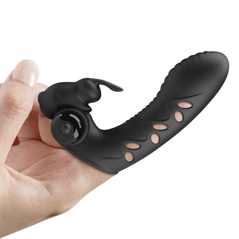 PRETTY LOVE - VANCE BLACK RABBIT VIBRATOR FINGERABDECKUNG - Sexotim