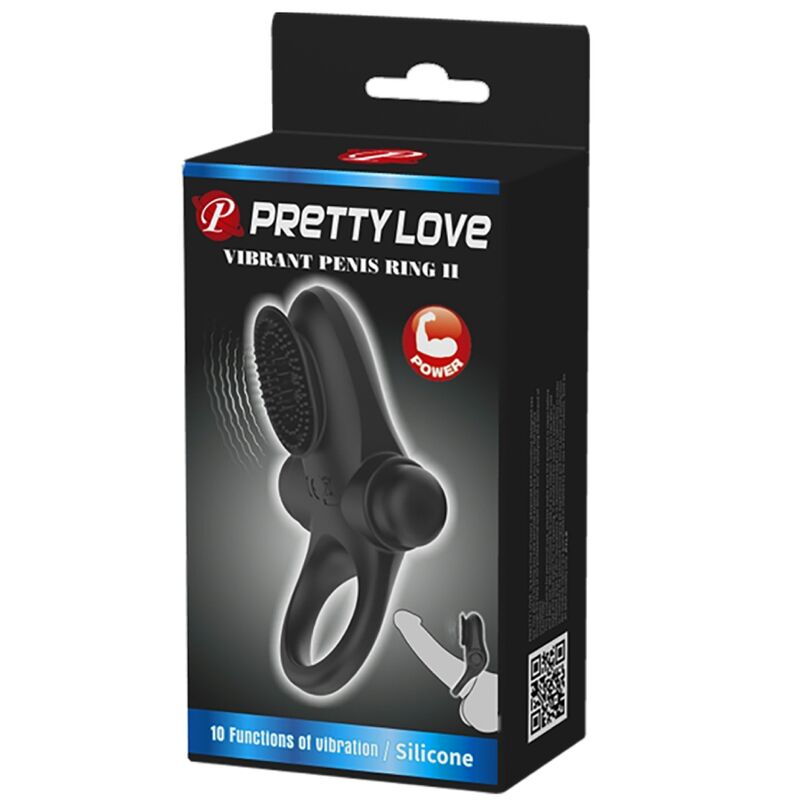 PRETTY LOVE - VIBRATORRING II FÜR DEN SCHWARZEN PENIS - Sexotim