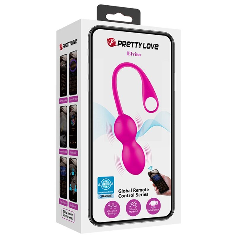 PRETTY LOVE - ELVIRA PINK WIEDERAUFLADBARE VIBRIERBÄLLE - Sexotim