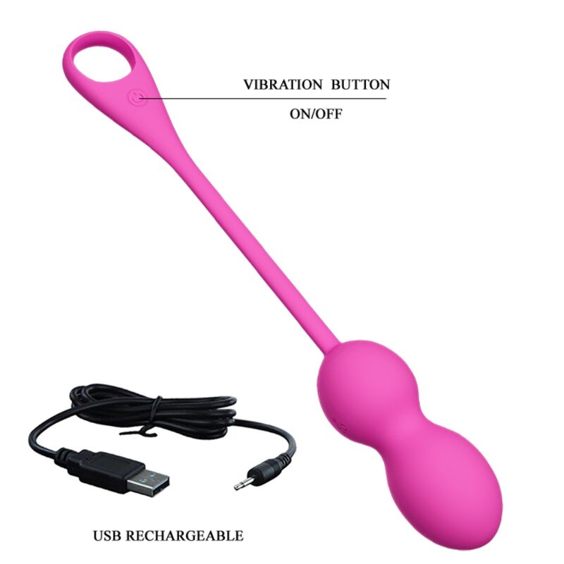 PRETTY LOVE - ELVIRA PINK WIEDERAUFLADBARE VIBRIERBÄLLE - Sexotim