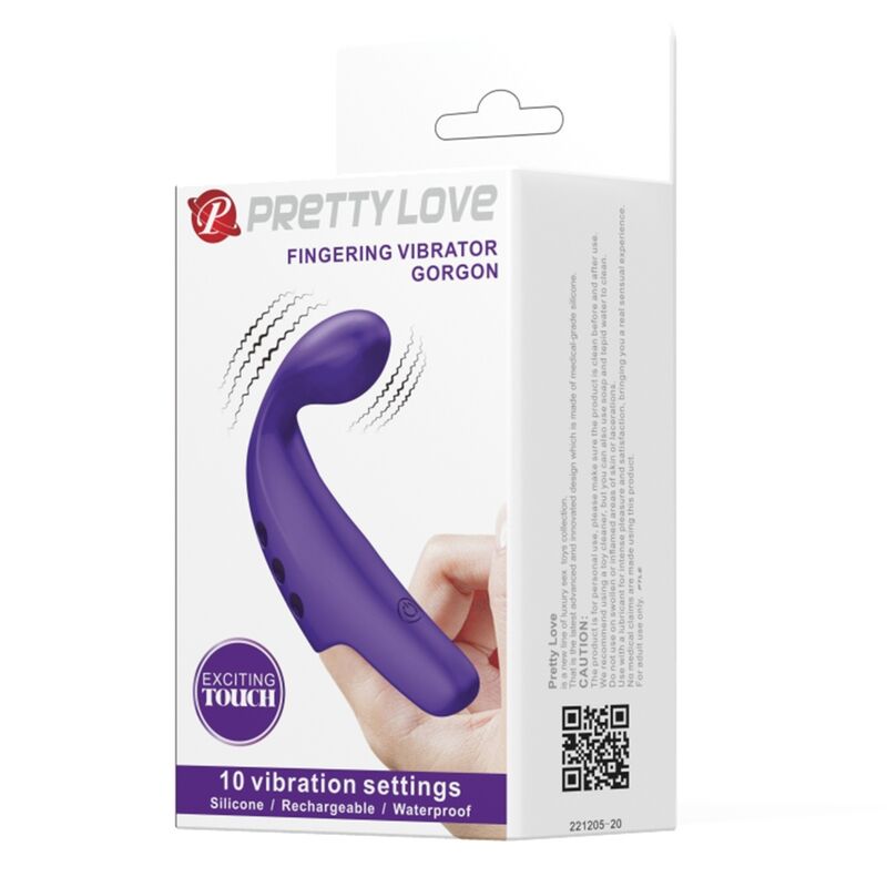 PRETTY LOVE - GORGON PURPLE WIEDERAUFLADBARER FINGERVIBRATOR - Sexotim