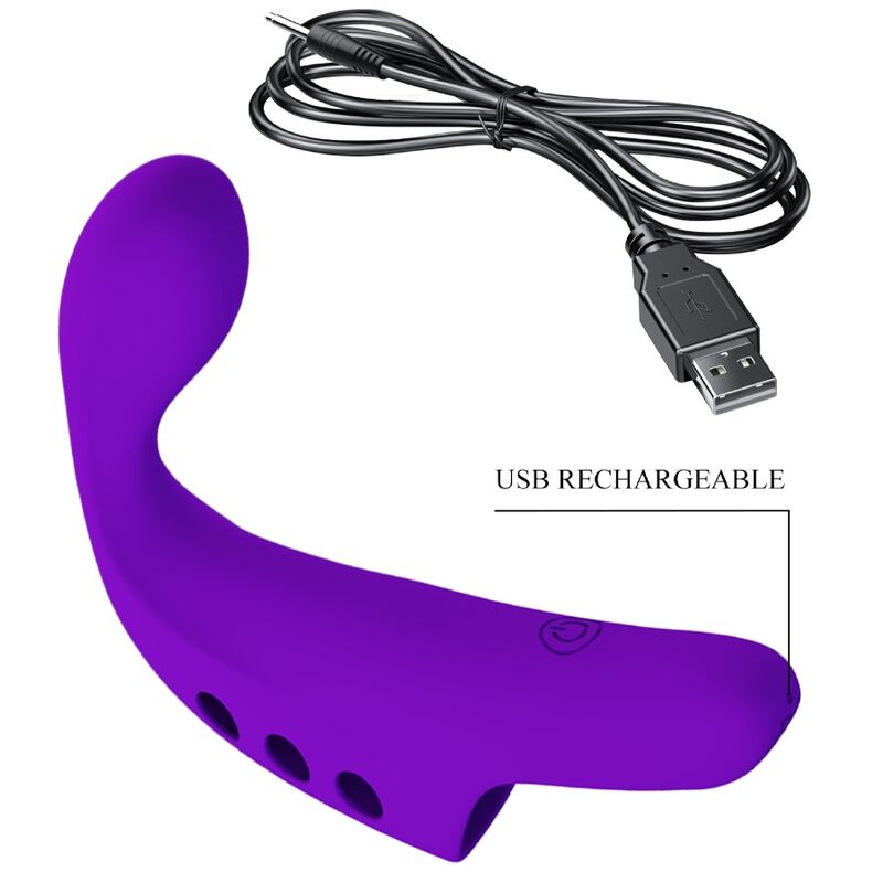 PRETTY LOVE - GORGON PURPLE WIEDERAUFLADBARER FINGERVIBRATOR - Sexotim