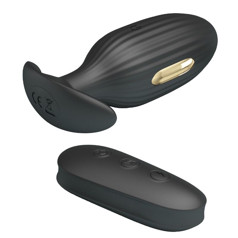 PRETTY LOVE - KELLY PLUG ANAL WIEDERAUFLADBARER VIBRATOR SCHWARZ - Sexotim