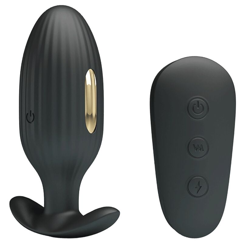 PRETTY LOVE - KELLY PLUG ANAL WIEDERAUFLADBARER VIBRATOR SCHWARZ - Sexotim