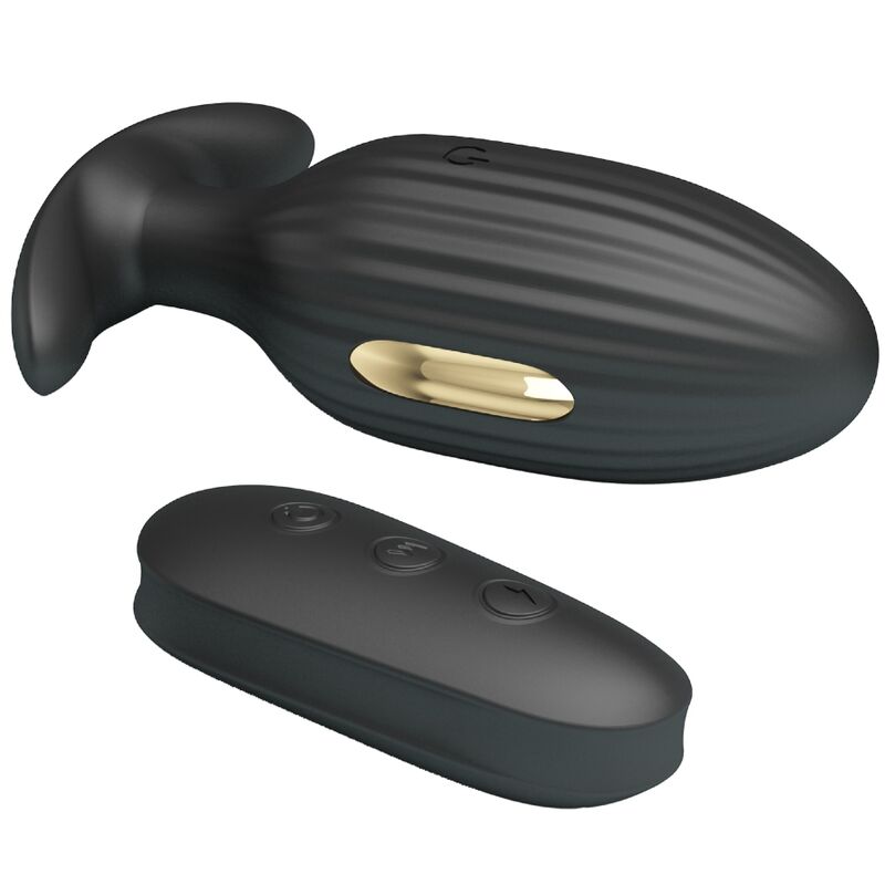 PRETTY LOVE - KELLY PLUG ANAL WIEDERAUFLADBARER VIBRATOR SCHWARZ - Sexotim