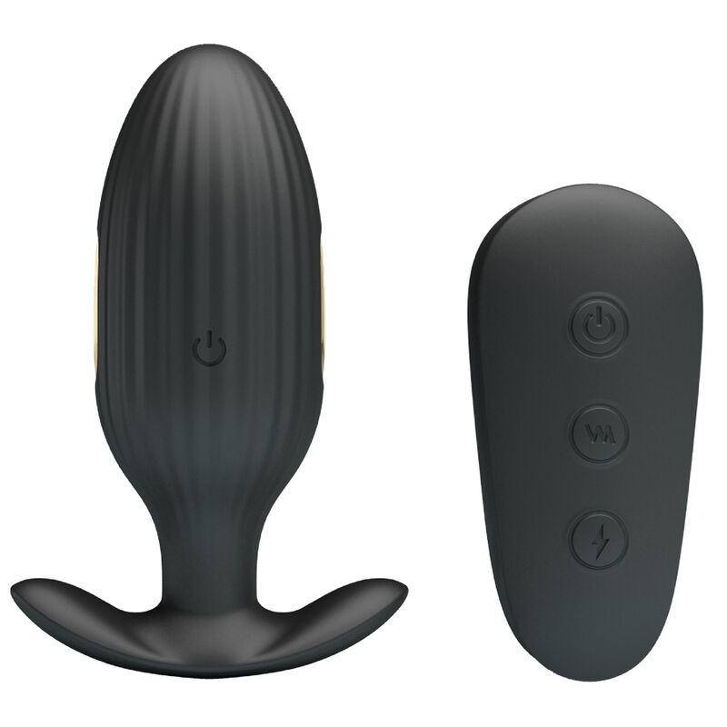 PRETTY LOVE - KELLY PLUG ANAL WIEDERAUFLADBARER VIBRATOR SCHWARZ - Sexotim