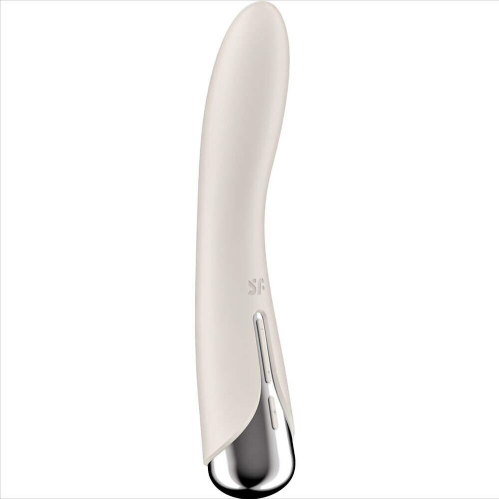 SATISFYER - SPINNING VIBE 1 G-SPOT ROTATOR VIBRATOR ROT / BLAU / BEIGE - Sexotim
