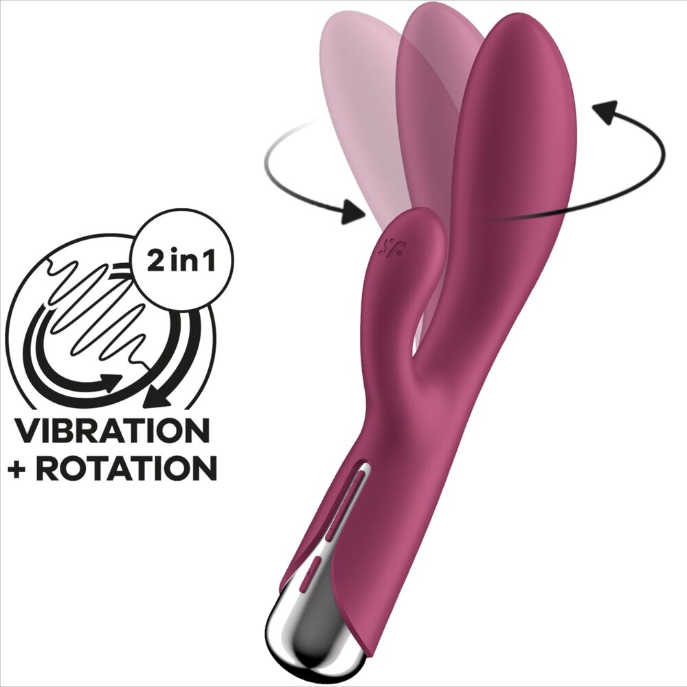 SATISFYER - SPINNING RABBIT 1 STIMULATION DER KLITORIS UND DES ROTEN G-PUNKTS - Sexotim