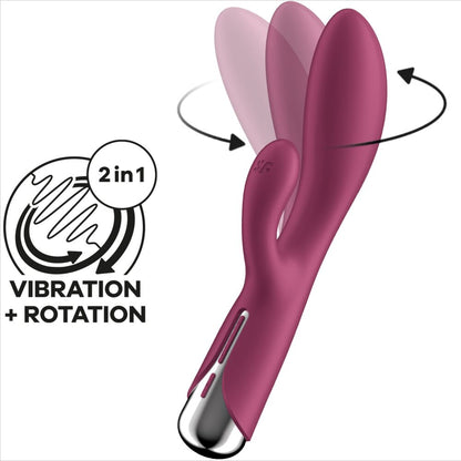 SATISFYER - SPINNING RABBIT 1 STIMULATION DER KLITORIS UND DES ROTEN G-PUNKTS - Sexotim