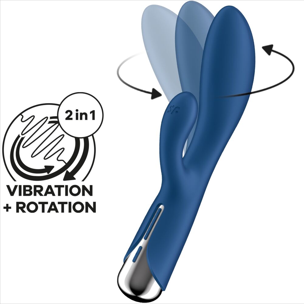 SATISFYER - SPINNING RABBIT 1 STIMULATION DER KLITORIS UND DES ROTEN G-PUNKTS - Sexotim