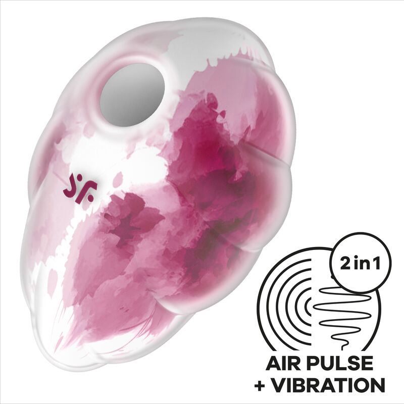 SATISFYER - CLOUD DANCER AIR PULSE VIBRATOR ROT / GRÜN / BLAU - Sexotim