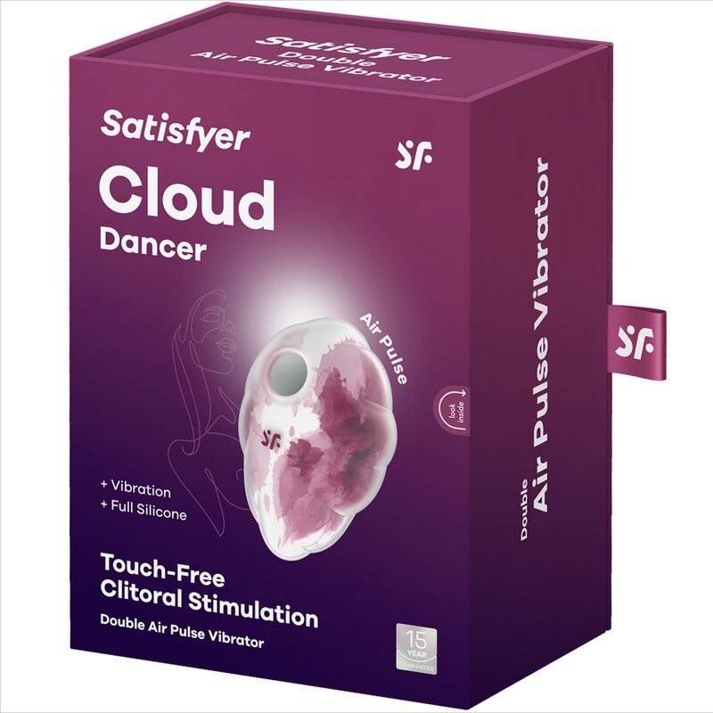 SATISFYER - CLOUD DANCER AIR PULSE VIBRATOR ROT / GRÜN / BLAU - Sexotim