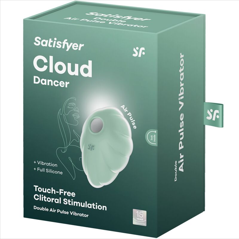 SATISFYER - CLOUD DANCER AIR PULSE VIBRATOR ROT / GRÜN / BLAU - Sexotim