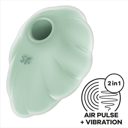 SATISFYER - CLOUD DANCER GREEN AIR PULSE VIBRATOR - Sexotim